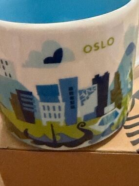 Oslo Starbucks coffee Cup Mug 14oz You Are Here Collection NEW in Box